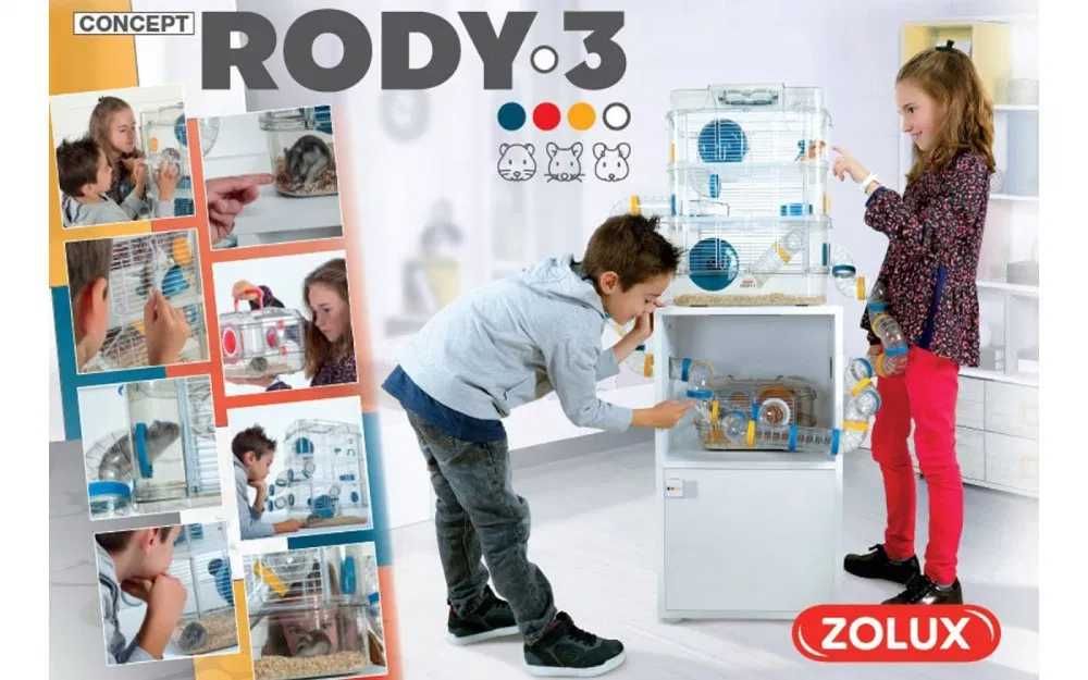 Zolux klatka dla chomika TRIO RODY 3 piętra