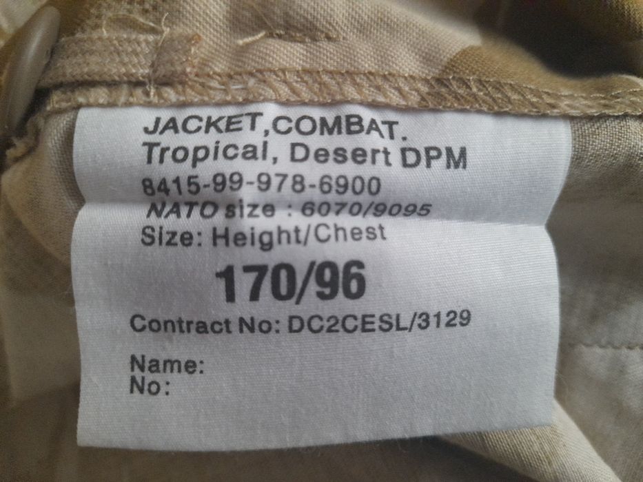 Bluza Combat Tropical Desert DPM 170/96