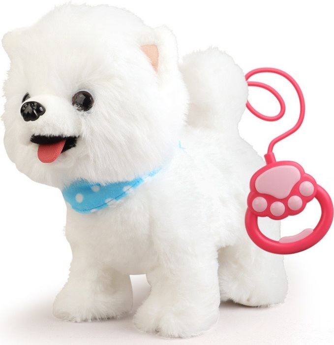 М'яка інтерактивна собачка на повідку, гавкає