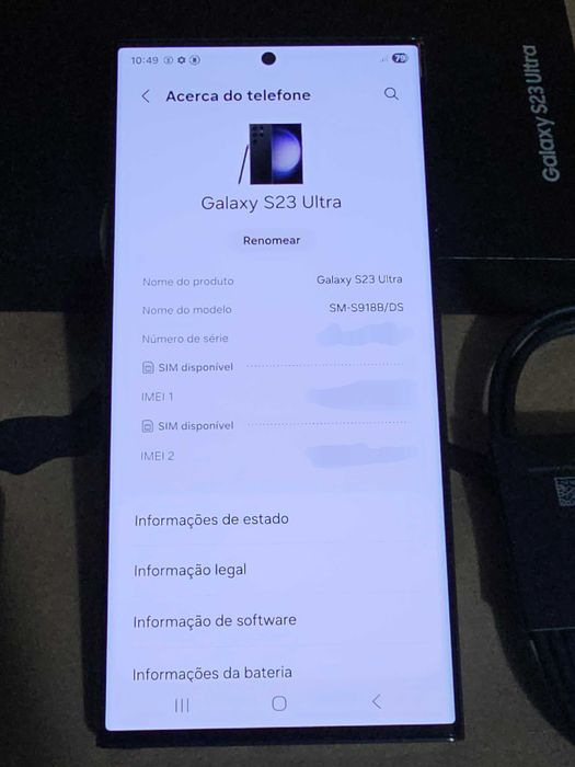 Samsung S23 Ultra 512gb. Muito bom