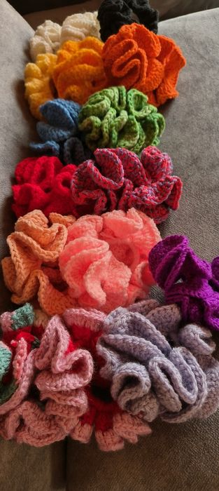 Frotka gumka scrunchy handmade