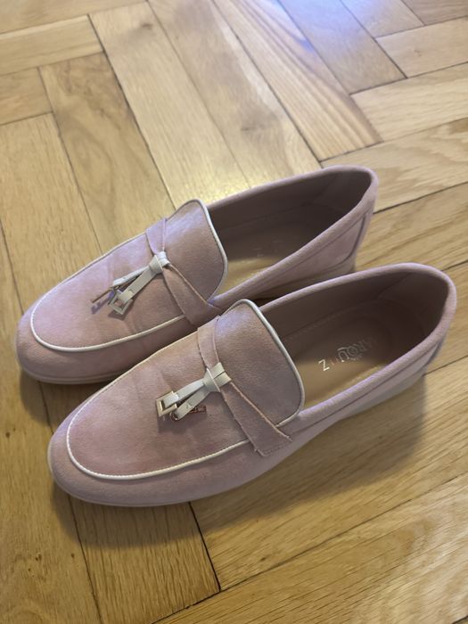 mokasyny różowe nowe renee wiosenne 37