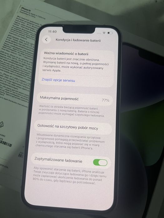 iPhone 14 128GB | idealny A+