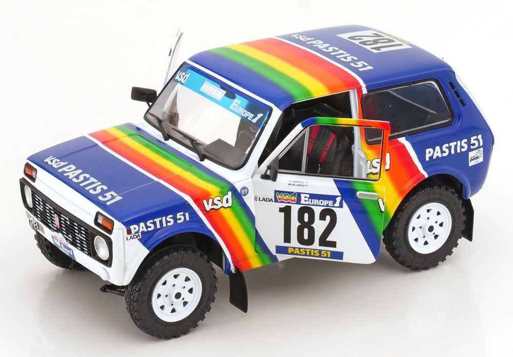 Solido, 1/18 - Lada Nivia "VSD" #182 Rally Paris-Dakar 1984