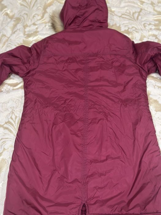 Куртка ,парка з натуральним песцом осіння