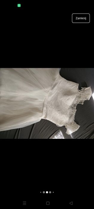 Krótka suknia ślubna Boho XL L 44 46