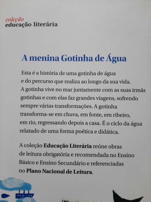 Livro "A menina Gotinha de Água"