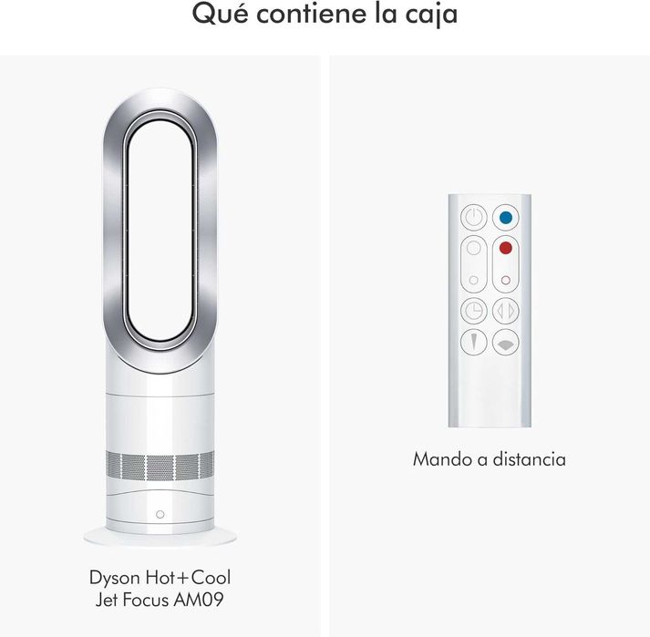 Dyson Hot+Cool AM09 Branco/Prateado com caixa original