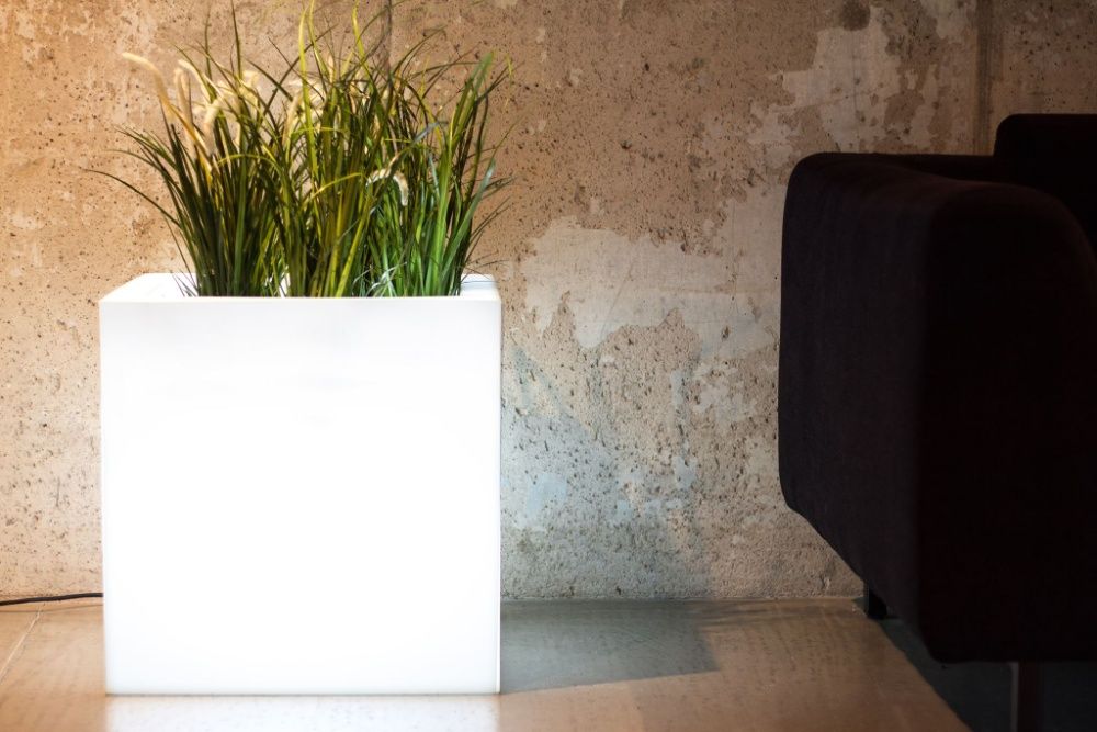 Vaso luminoso e floreiras