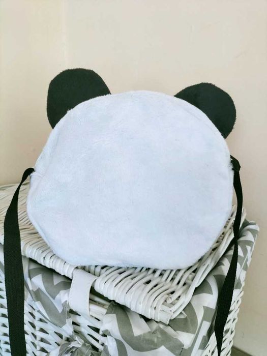 Pluszowa TOREBKA dla Dziecka na ramię, zamek MIŚ PANDA