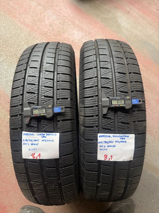 2x 215/75R16C 113/111R IMPERIAL SNOWDRAGON VAN opony zimowe M+S 3PMSF