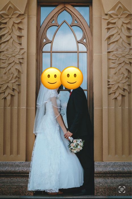 Весільна сукня/айворі/підюпник/свадебное платье