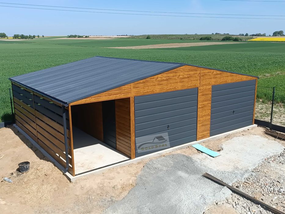 Garaż blaszany 8,5x6 6x5,5 6x6 6x5 4x6 7x6 4x5 3x5 9x6 AŻURY