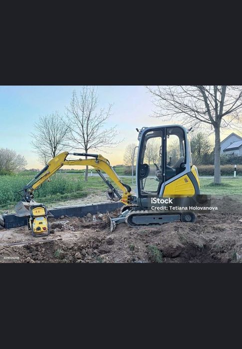 Prace ziemne, usługi minikoparką, ładowarką. Transport kruszyw