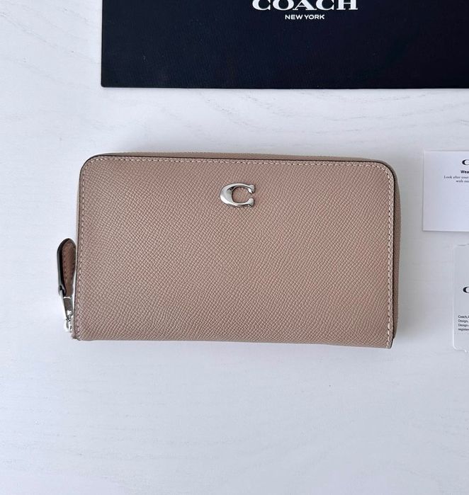 COACH Medium Zip Around Жіночий гаманець шкіряний оригінал подарунок