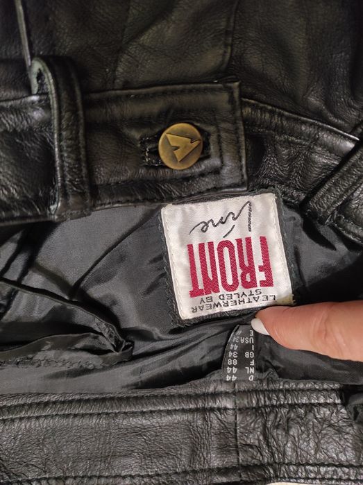 Мото штани шкіряні Front 44р. М натуральна шкіра