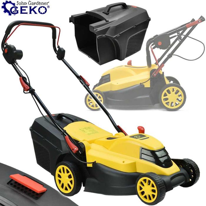 JOHN GARDENER Kosiarka Elektryczna Do Trawy 38cm Regulacja Wysokości 40l 230v/50hz G83028