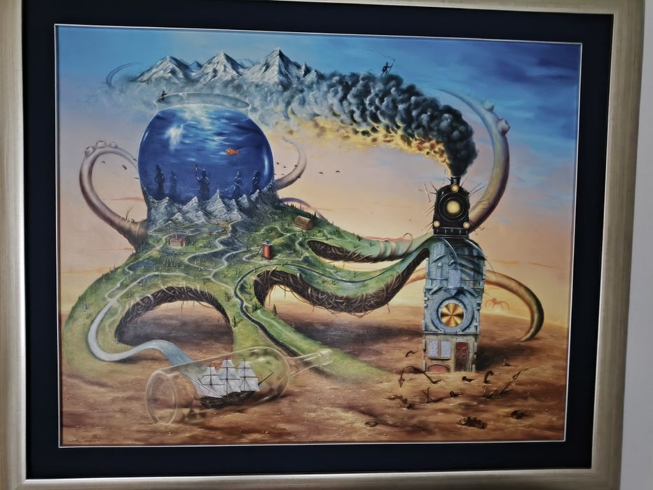 Dariusz Ślusarski ,,OCTOPUS" obraz olejny