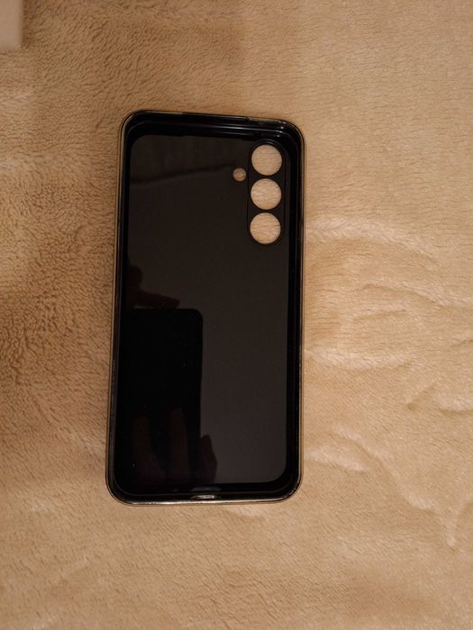 Etui czarne ze złotymi elementami Samsung Galaxy A54