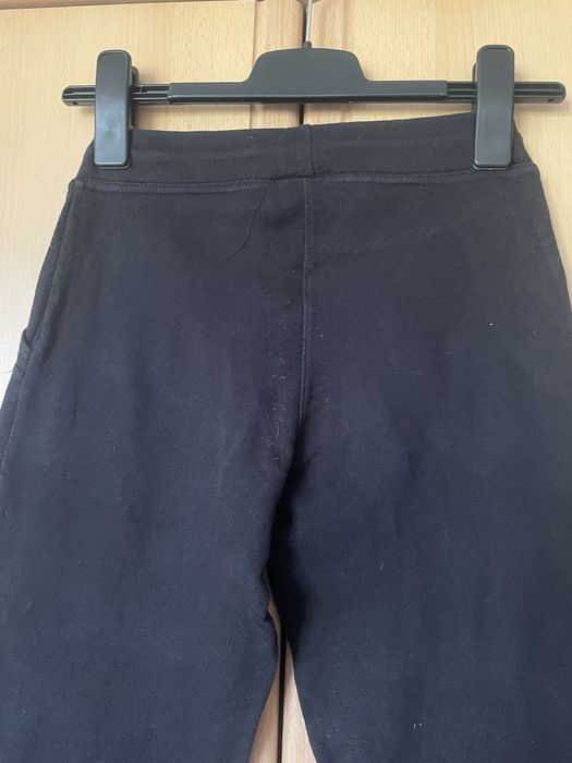 Czarne spodnie dresowe, bawełniane, XS