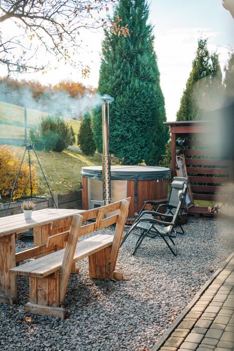 Domek w górach Ustroń.kominek cisza, balia z jacuzzi