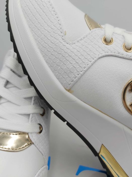 NOWE sneakersy GUESS białe złote trampki  sportowe 38