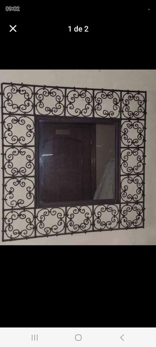 Espelho de ferro forjado