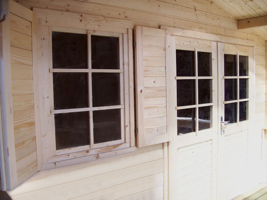 OD RĘKI Domek ogrodowy z tarasem drewniany 28mm, 6x4,1 podłoga weranda altana domek narzędziowy na działkę na ogród od producenta pergola ROD