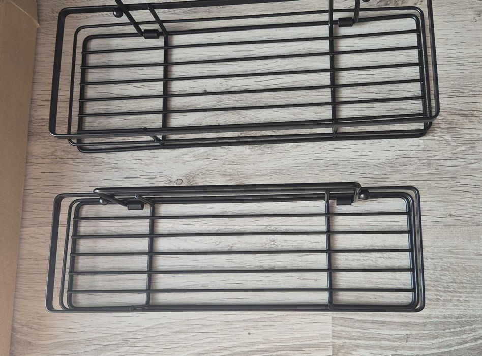 Saffruff półka regał koszyk prysznicowy organizer 2 szt , czarne