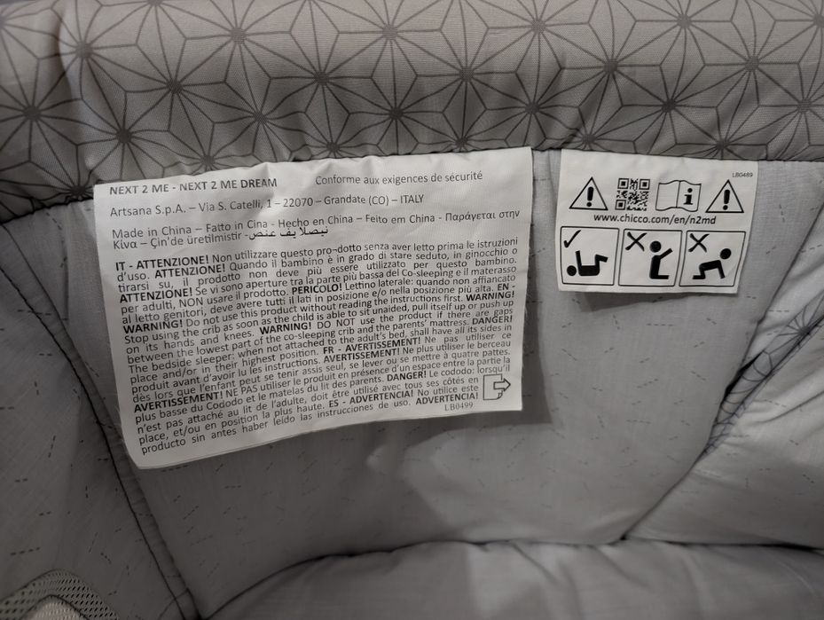 Łóżeczko dostawka Chicco Next2Me Dream