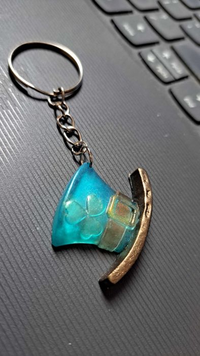 Handmade breloczek kapelusz żywica uv