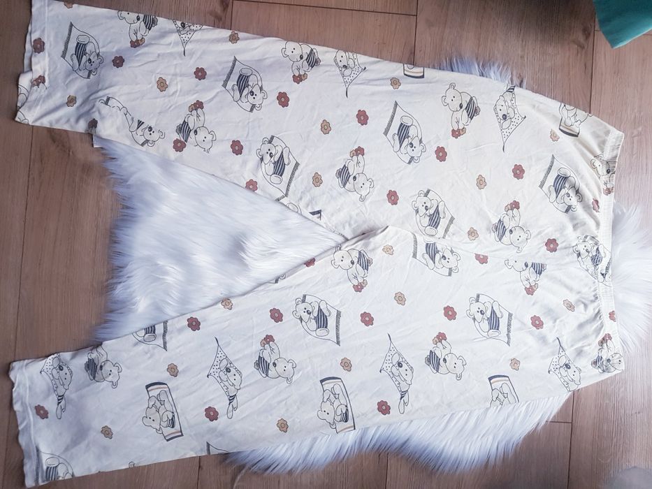 Bawełniane spodnie od piżamy damskie marki Top Vintage roz2XL/3XL/4XL.