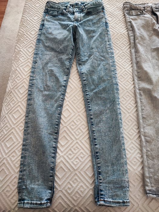 Calças de ganga- preta e azul