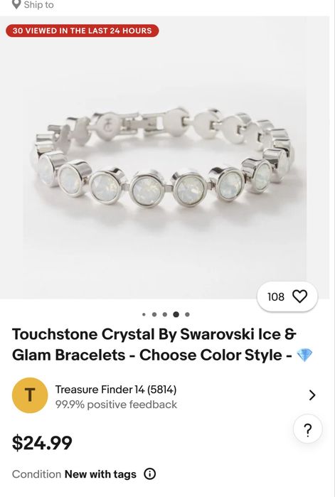 Браслет Touchstone новий від Swarovski