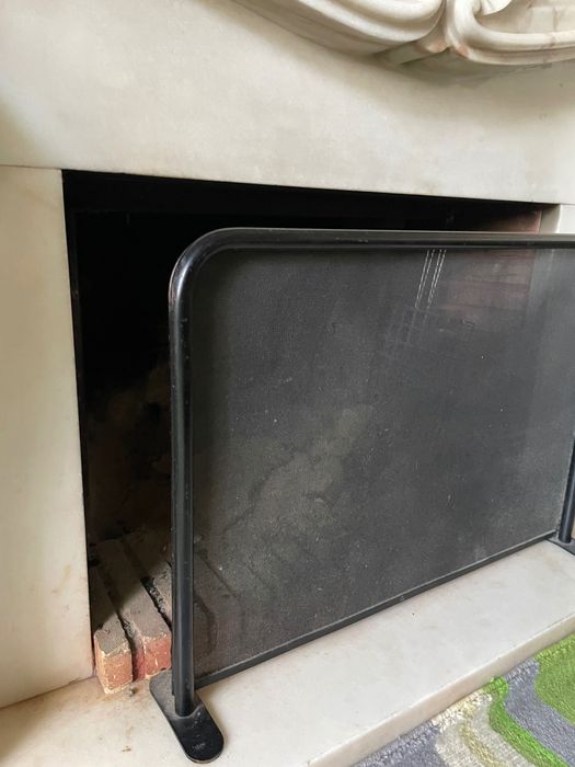 Conjunto proteção de lareira e utensílios