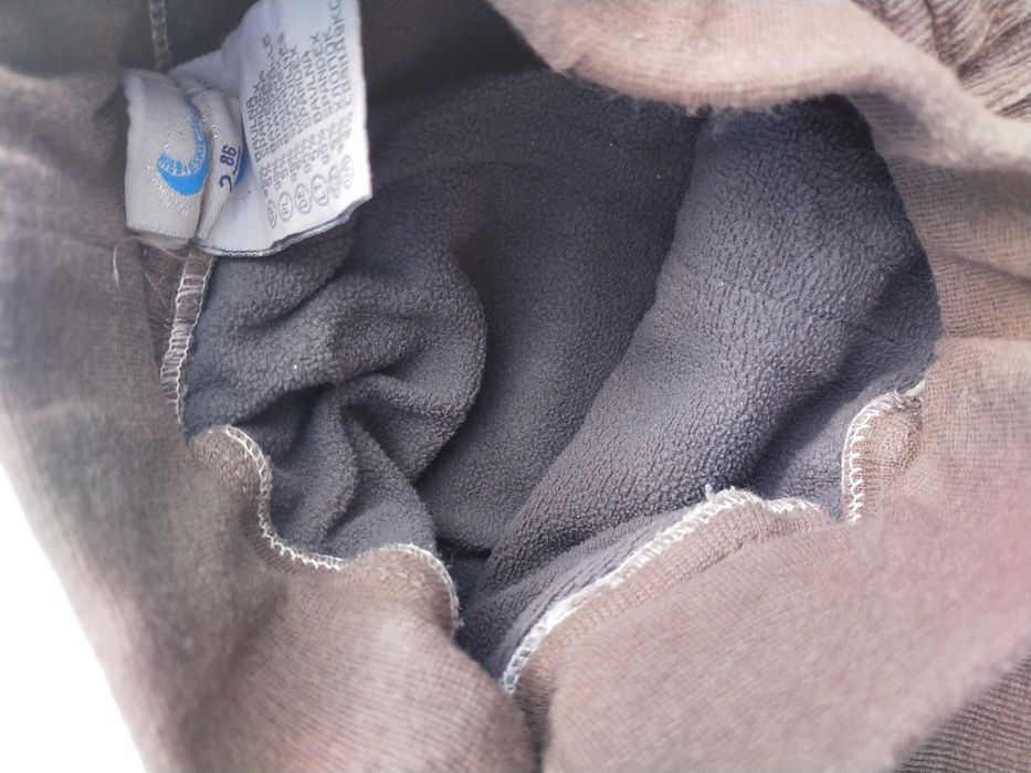 Spodnie ocieplane sztruksowe rozmiar 86