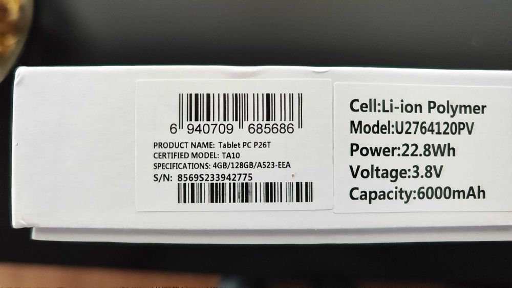 Tablet novo, com Android 13 , 10.1” , 128 GB ROM e 4 GB RAM64552562540929124