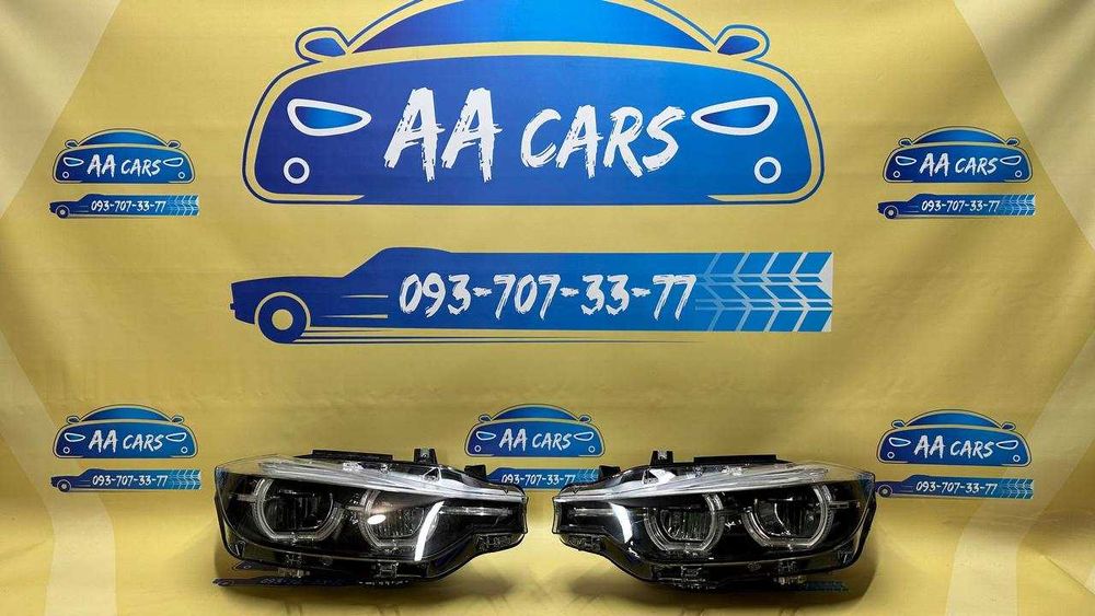 Фара Фари Фары Чорні BMW 3 Shadow line F30/31/34/35/80 Led БМВ3