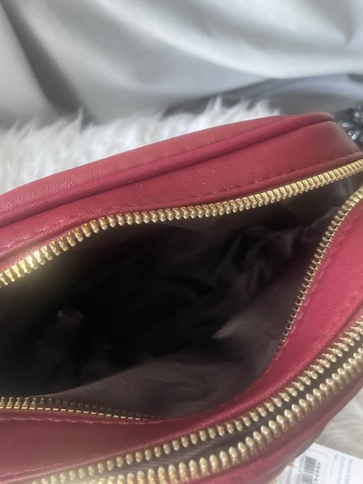 Nowa bordowa torebka z misiem