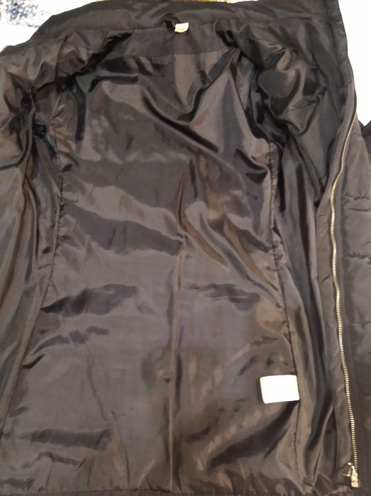 Довга куртка єврозима-демісезон темно-синя, р.8/38, зріст 165