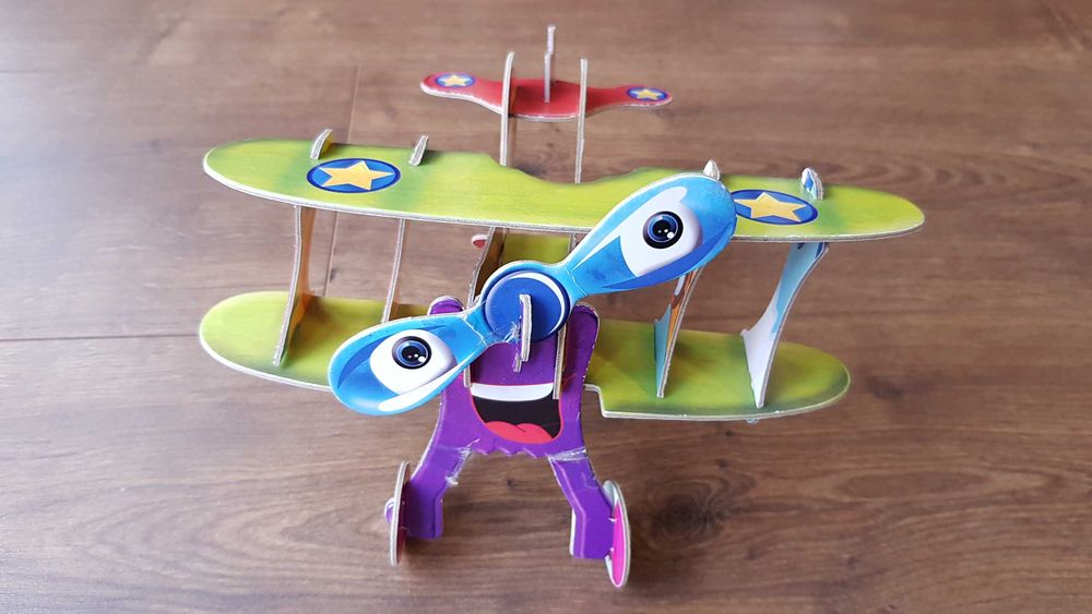 Пазл 3D Pazzle Plane Miniso (71 частиц) 2D/3D пазл самолет. В коробке!