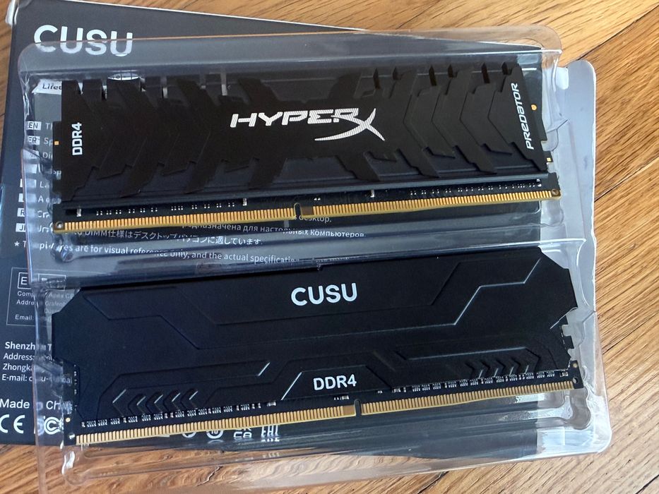 Оперативна памʼять DDR4 Cusu та HyperX