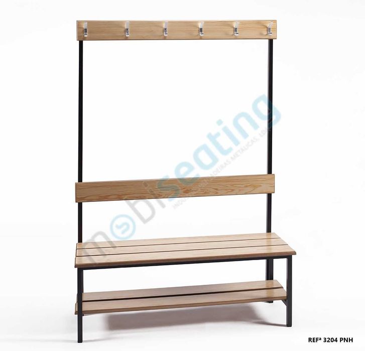 BANCO BALNEÁRIO ALTO COM COSTA E CABIDES P/ GINASIO/ESCOLAS/FÁBRICAS