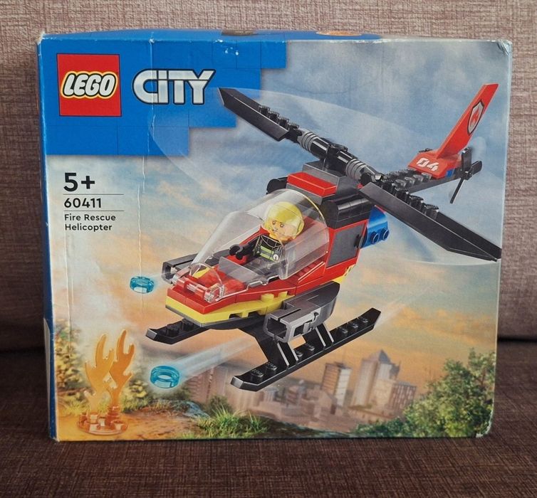 Lego City 60411 - Helicóptero de Resgate Set Incompleto