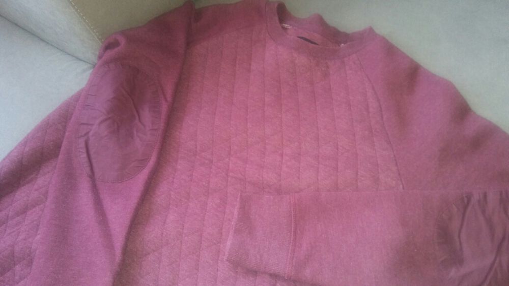 Bluza bordowa pikowana M oversize