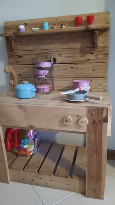 Cozinha de brincar com acessórios