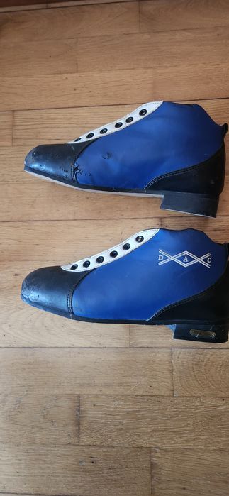 Botas usadas hóquei em patins