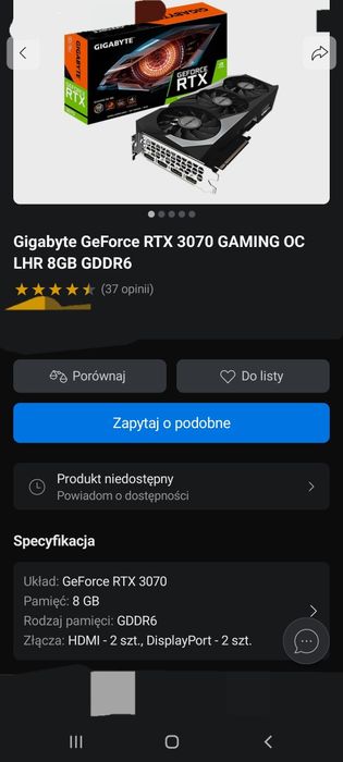 Komputer gamingowy RTX 3070 GAMING , Intel Core i7-10700K