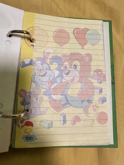 Zestaw karteczek z lat 90