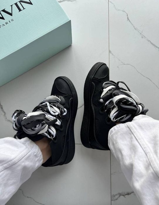 Кросівки Lanvin Curb Кроссовки Ланвин Black Rope Laces Mix: 3 350